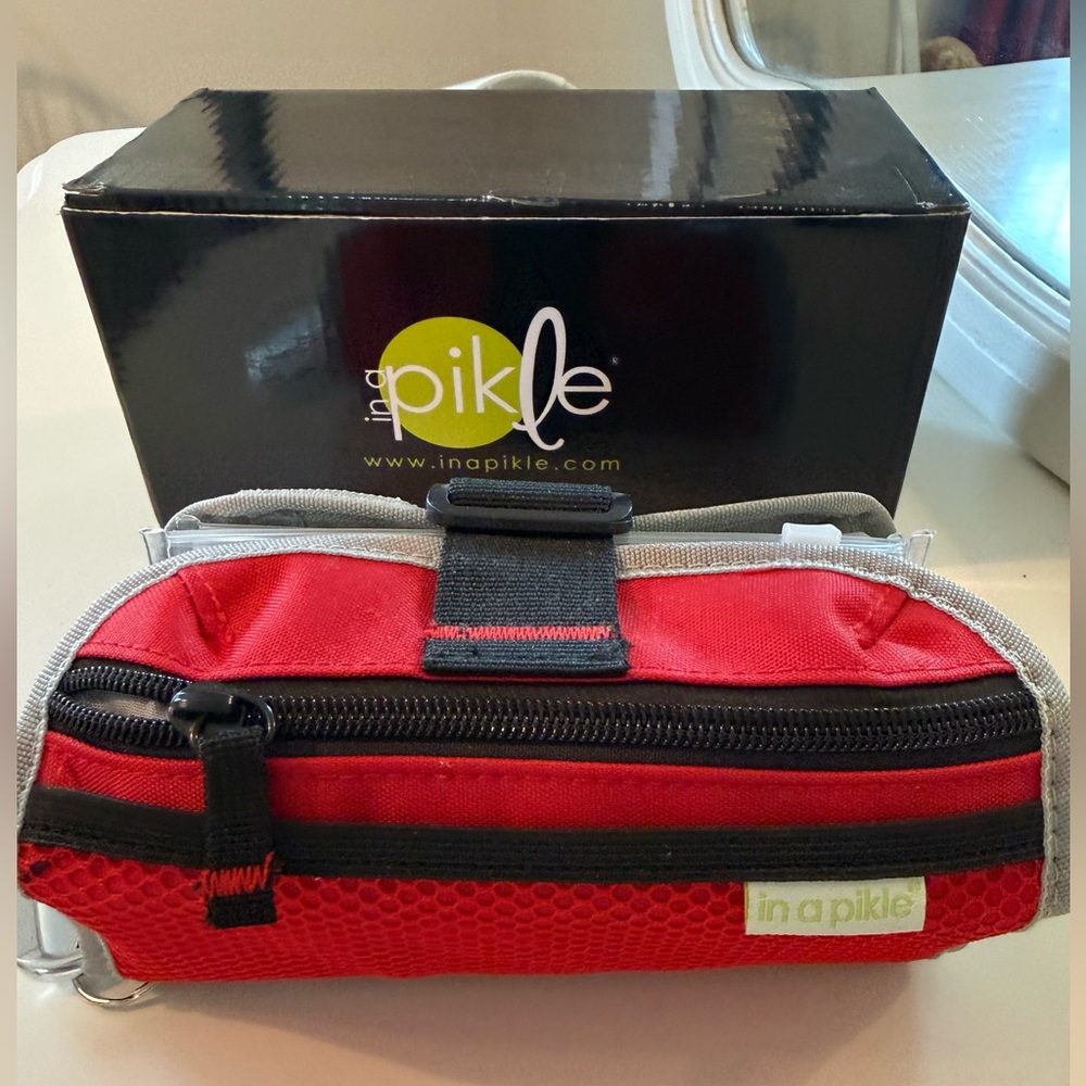 Red & Black “In a Pikle” Essentials Organizer NWT